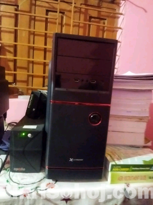 Pc+Monitor  + Ups+ Speaker